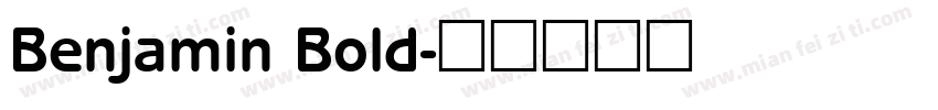 Benjamin Bold字体转换